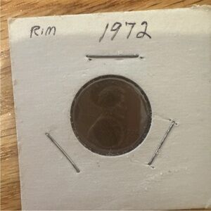 1972 Lincoln Memorial Cent BU Uncirculated Penny 1c Coin Rim Error Rare!!!!